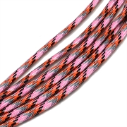Faldskærmsline. Pink - rød camo. 4 mm